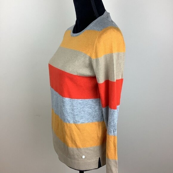 CASHMERE BLEND BRAX STRIPES SWEATER - Picture 6 of 12